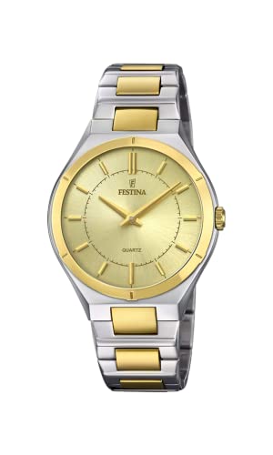 Festina Herren Analog Quarz Uhr mit Edelstahl Armband F20245/2 von Festina