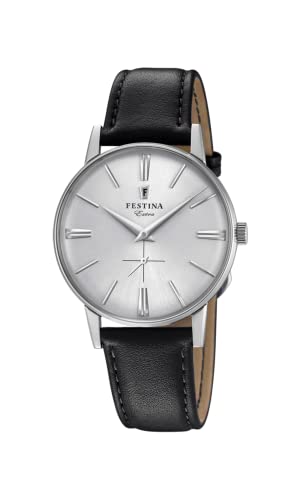 Festina Herren Analog Quarz Uhr mit Leder Armband F20248/1 von Festina