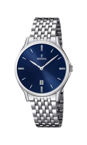 Festina Herren Uhr Klassik Edelstahl Armband von Festina