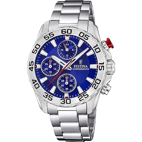 Festina Jungen Chronograph Quarz Uhr mit Edelstahl Armband F20457/2 von Festina