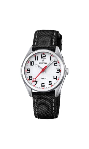 Festina Unisex-Kinder Analog Japanisches Quarzwerk Uhr mit Nylon Armband F16904/A von Festina