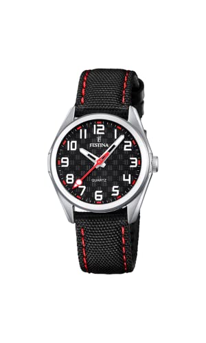 Festina Unisex-Kinder Analog Japanisches Quarzwerk Uhr mit Nylon Armband F16904/C von Festina