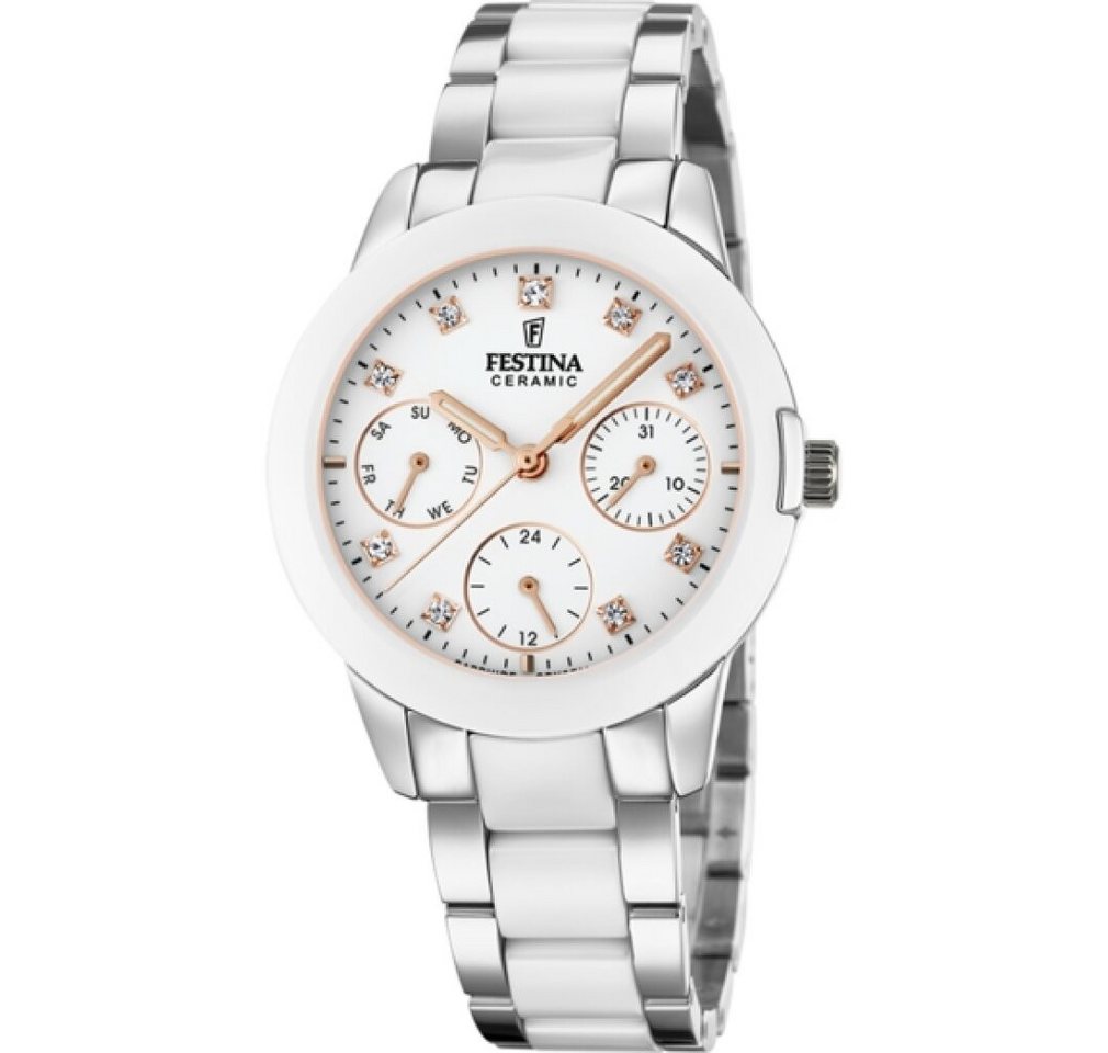 Festina Luxusuhr Damen Analog Quarz Uhr mit Edelstahl Armband F20497/1 Festina Luxusuhr Damen Analog Quarz Uhr mit Edelstahl Armband F20497/1 von Festina