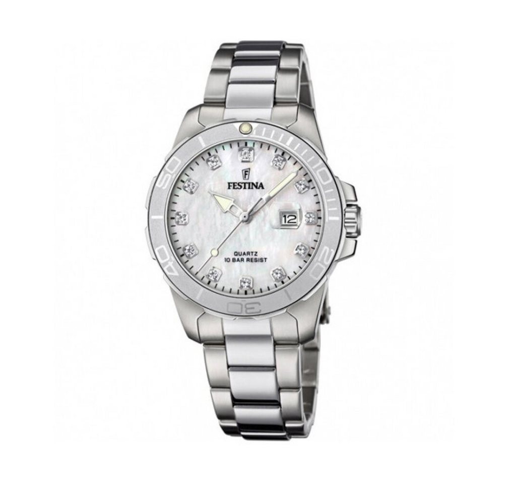 Festina Luxusuhr Festina Damen Analog Quarz Uhr mit Edelstahl Armband F20503/1 von Festina