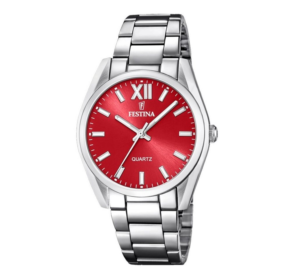 Festina Luxusuhr Festina Damen Analog Quarz Uhr mit Edelstahl Armband F20622/B von Festina