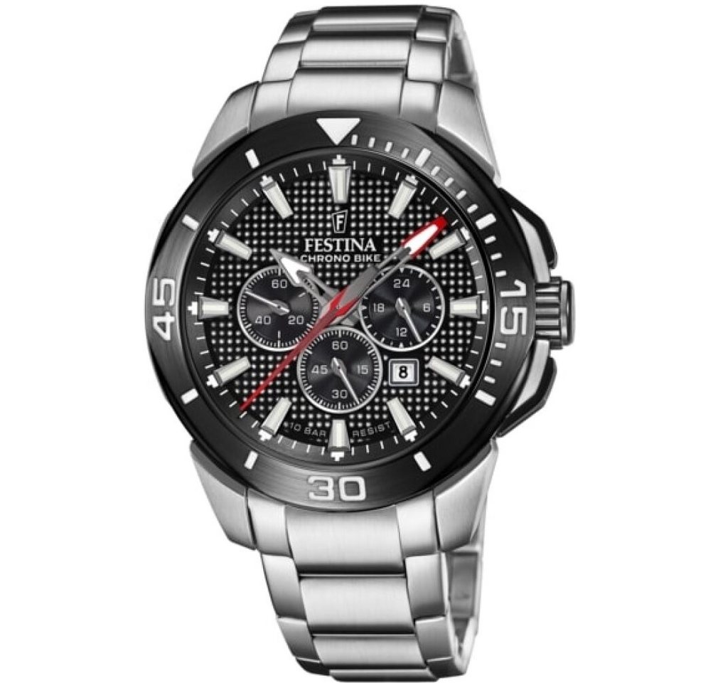 Festina Luxusuhr Festina Herren Analog Quarz Uhr mit Edelstahl Armband F20641/4 von Festina