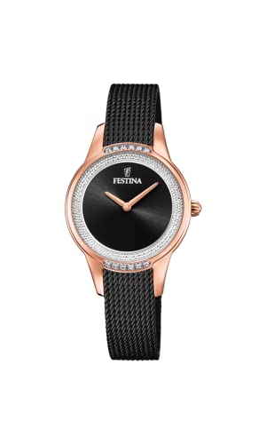 Festina Damen Analog Quarz Uhr mit Edelstahl Armband F20496/2 von Festina