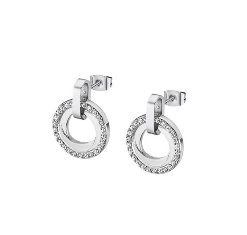 Festina Paar Ohrstecker Stylish steel earrings with clear zircons Woman Basic LS2176-4 / 1 von Festina