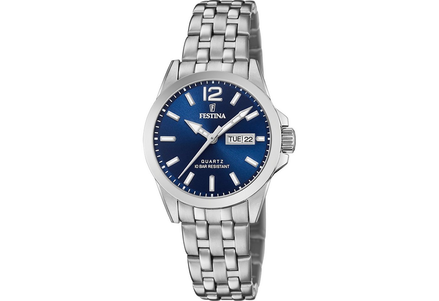 Festina Quarzuhr Damen-Uhr Klassik Blau Analog Quarz Edelstahl-Armband F20455/3 Festina Quarzuhr Damen-Uhr Klassik Blau Analog Quarz Edelstahl-Armband F20455/3 von Festina