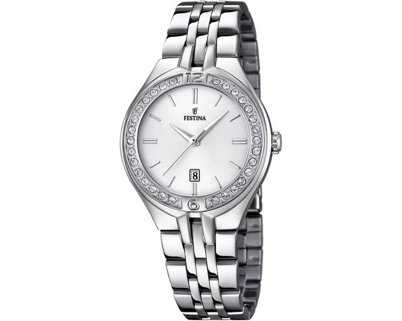 Festina Quarzuhr Damen-Uhr Mademoiselle Analog Quarz Edelstahl-Armband F16867/1 von Festina