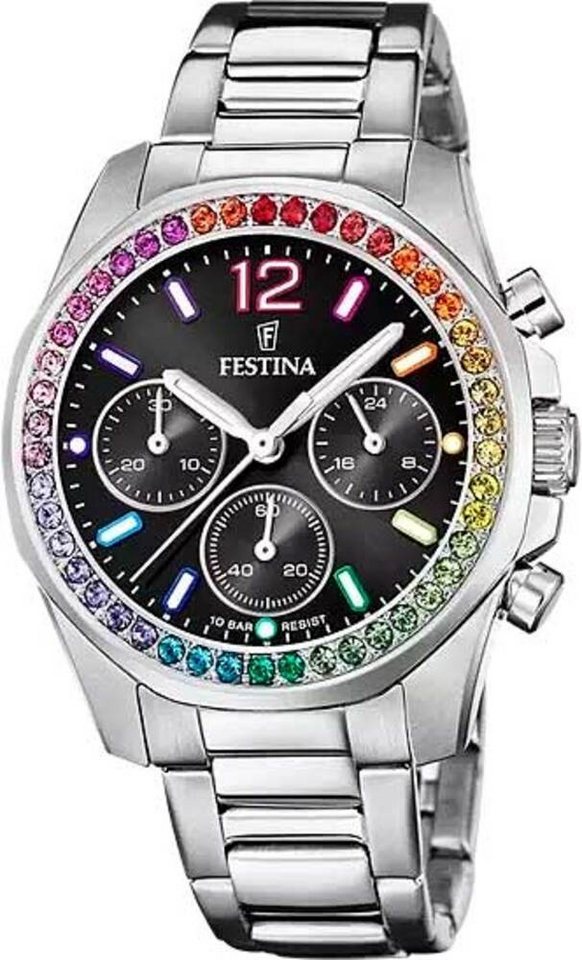 Festina Quarzuhr Damenuhr Perlmuttzifferblatt Rainbow - Festina Modell: 20606_3 von Festina