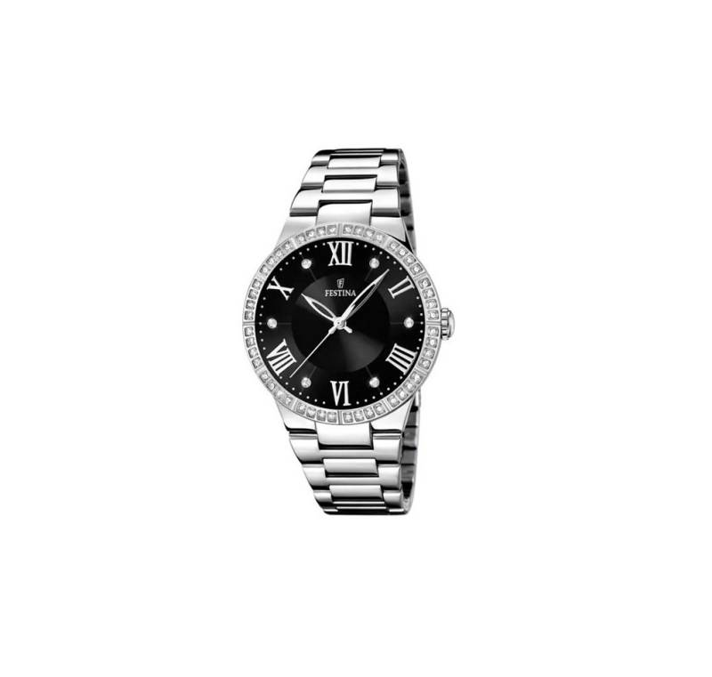 Festina Quarzuhr F16719/2 Damen-Uhr Boyfriend Analog Quarz mit Edelstahl-Armband von Festina