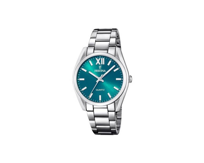 Festina Quarzuhr F20622/C Damen-Uhr Boyfriend Analog Quarz mit Edelstahl-Armband von Festina