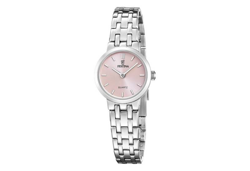 Festina Quarzuhr F20746/2, Rosa, Mineralglas, Edelstahl, Damen von Festina