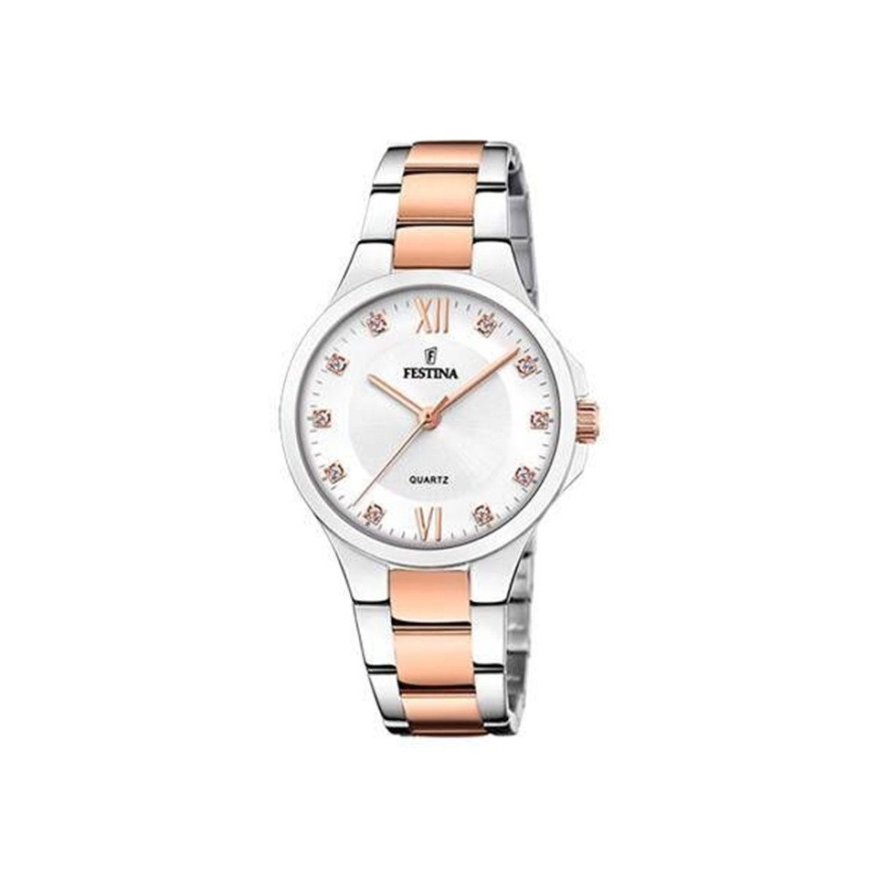 Festina Quarzuhr FESTINA Damenuhr Edelstahl, silber/rosé F20612-1 Festina Quarzuhr FESTINA Damenuhr Edelstahl, silber/rosé F20612-1 von Festina