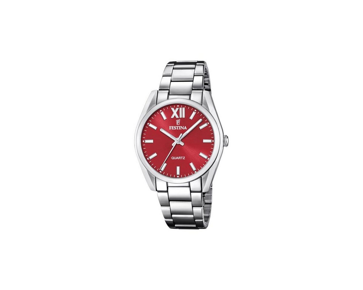 Festina Quarzuhr Festina Damen Uhr F20622/B Edelstahl Quarz rot, (1-tlg) von Festina