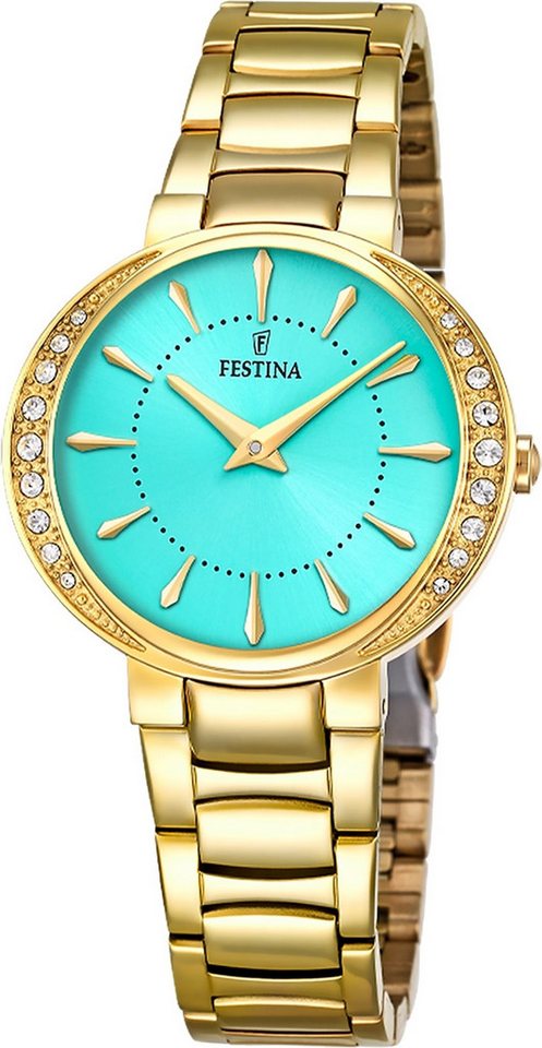 Festina Quarzuhr Festina Damenuhr Boyfriend Armbanduhr, (Analoguhr), Damen Armbanduhr rund, Edelstahlarmband silber, Casual von Festina