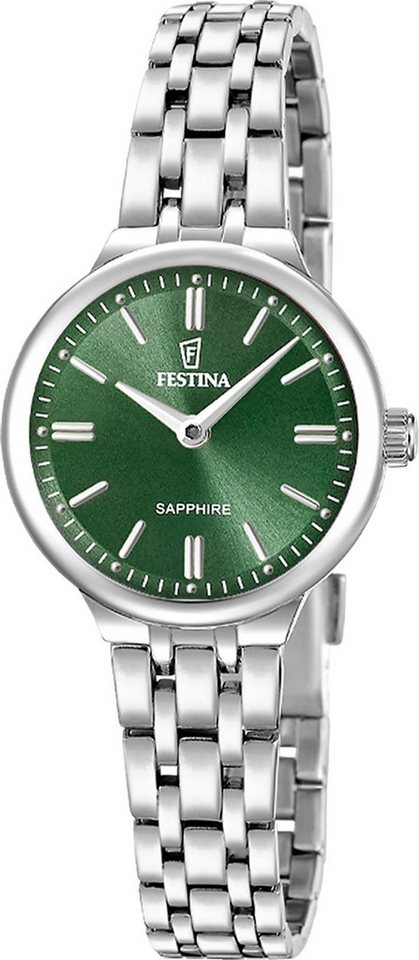 Festina Quarzuhr Festina Damenuhr Mademoiselle Armbanduhr, (Analoguhr), Damen Armbanduhr rund, Edelstahlarmband silber, Fashion von Festina