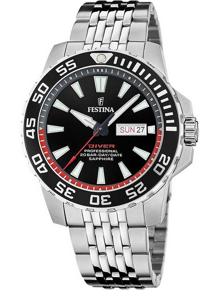 Festina Quarzuhr Festina F20661/3 Herrenuhr Professional Diver 45mm 20ATM Festina F20661/3 Herrenuhr Professional Diver 45mm 20ATM von Festina