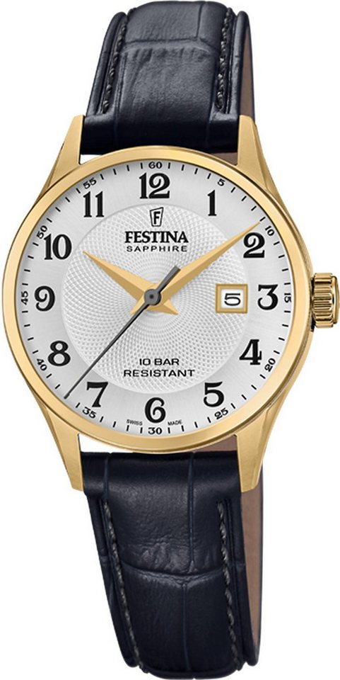 Festina Quarzuhr Festina Swiss Made F20011/5 Damenarmbanduhr von Festina