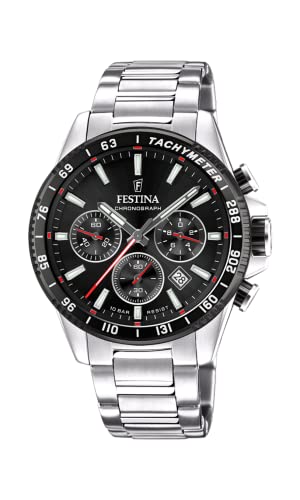FESTINA Herren Analog Quarz Uhr mit Edelstahl Armband F20560/6 von Festina