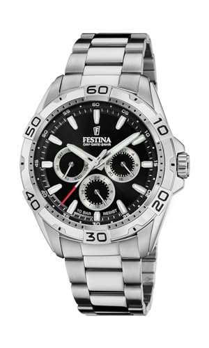 Festina Herren Analog Quarz Uhr mit Edelstahl Armband F20623/4 von Festina