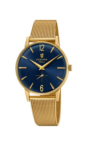 Festina Uhr Für Herren F20253/2 Outlet Gold Edelstahl Case SilberEdelstahl Band von Festina