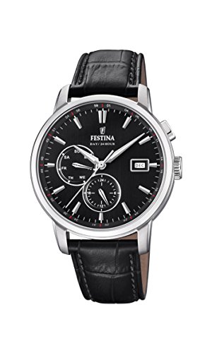 Festina Herren Chronograph Quarz Uhr mit Leder Armband F20280/4 von Festina