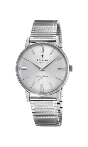 Festina Herren Analog Quarz Uhr mit Edelstahl Armband F20250/1 von Festina