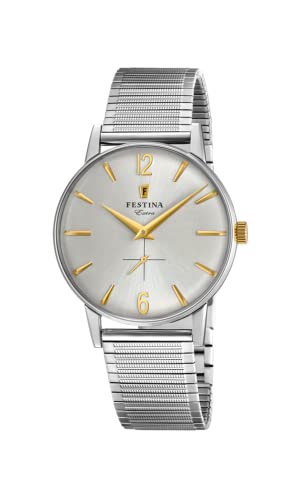 Festina Herren Analog Quarz Uhr mit Edelstahl Armband F20250/2 von Festina