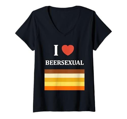 Damen Parties Drinking Funny Quote Beer Lover Beersexual T-Shirt mit V-Ausschnitt Damen Parties Drinking Funny Quote Beer Lover Beersexual T-Shirt mit V-Ausschnitt von Festival Beersexual Funny quote Beer Lover