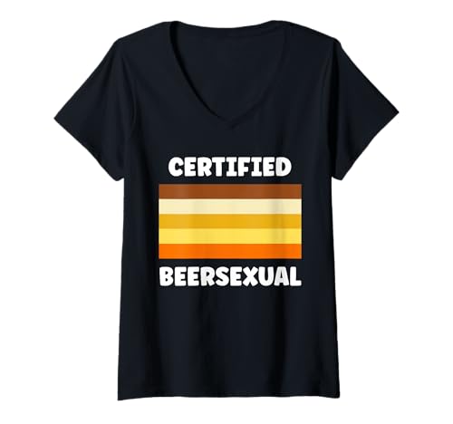 Damen Parties Drinking Funny Quote Beer Lover Beersexual T-Shirt mit V-Ausschnitt Damen Parties Drinking Funny Quote Beer Lover Beersexual T-Shirt mit V-Ausschnitt von Festival Beersexual Funny quote Beer Lover