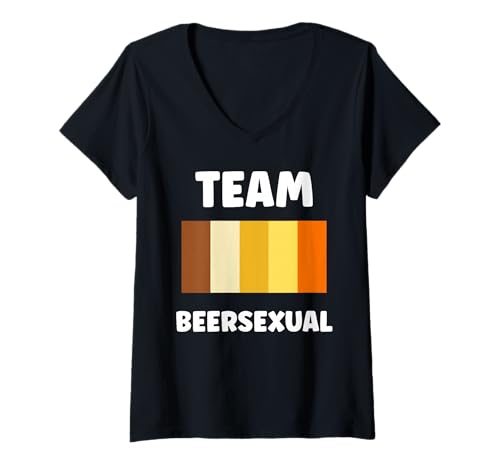 Damen Parties Drinking Funny Quote Beer Lover Beersexual T-Shirt mit V-Ausschnitt Damen Parties Drinking Funny Quote Beer Lover Beersexual T-Shirt mit V-Ausschnitt von Festival Beersexual Funny quote Beer Lover