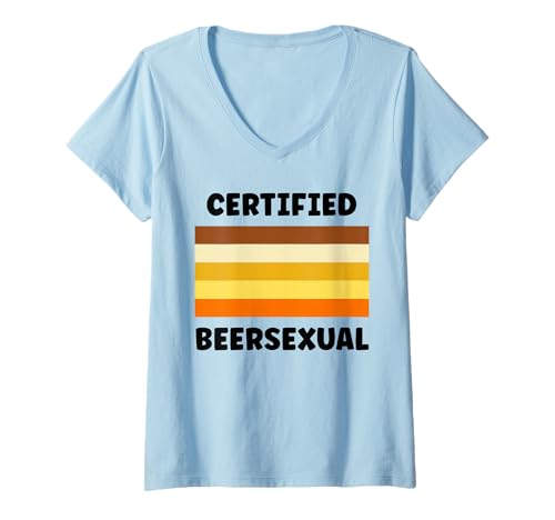 Damen Parties Drinking Funny Quote Beer Lover Beersexual T-Shirt mit V-Ausschnitt Damen Parties Drinking Funny Quote Beer Lover Beersexual T-Shirt mit V-Ausschnitt von Festival Beersexual Funny quote Beer Lover
