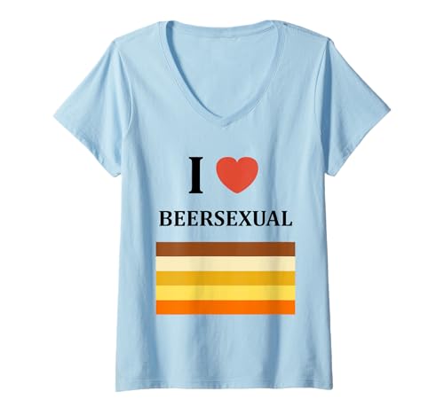 Damen Parties Drinking Funny Quote Beer Lover Beersexual T-Shirt mit V-Ausschnitt Damen Parties Drinking Funny Quote Beer Lover Beersexual T-Shirt mit V-Ausschnitt von Festival Beersexual Funny quote Beer Lover