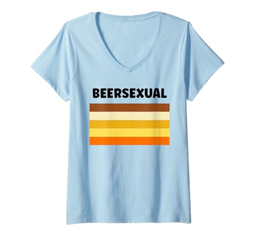 Damen Parties Drinking Funny Quote Beer Lover Beersexual T-Shirt mit V-Ausschnitt Damen Parties Drinking Funny Quote Beer Lover Beersexual T-Shirt mit V-Ausschnitt von Festival Beersexual Funny quote Beer Lover
