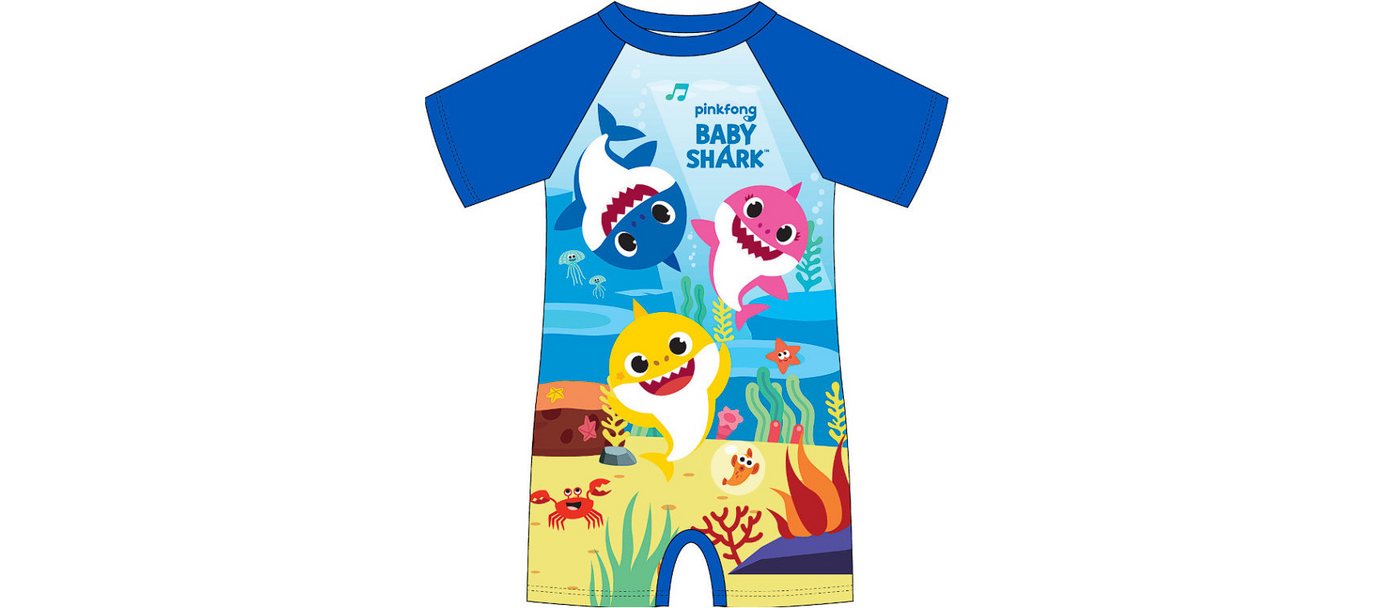 Festivalartikel Badeanzug Baby Shark Badeanzug Blau Stretch von Festivalartikel