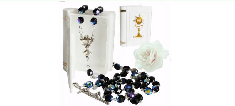 Festivalartikel Collier Granatblauer Kommunionsrosenkranz für Jungen Festivalartikel Collier Granatblauer Kommunionsrosenkranz für Jungen von Festivalartikel