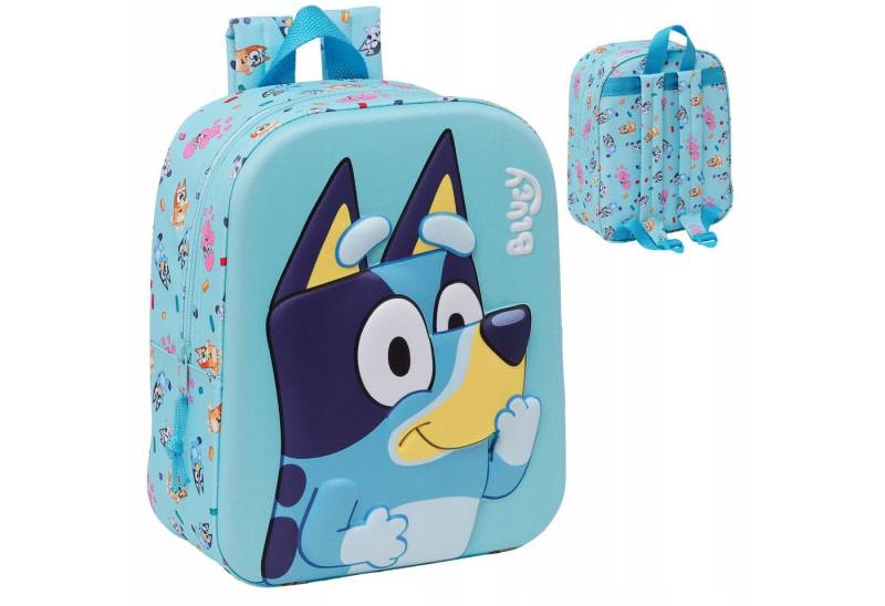 Festivalartikel Kinderrucksack Bluey Kinder Rucksack 3D – Vorschule Tasche Mädchen Junge Lizenz (1-tlg) von Festivalartikel