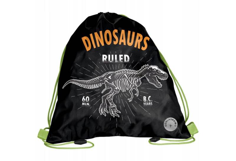 Festivalartikel Kinderrucksack Jurassic Park Turnbeutel für Jungen, Wasserdicht, 38x35 cm, Dino-Motiv von Festivalartikel