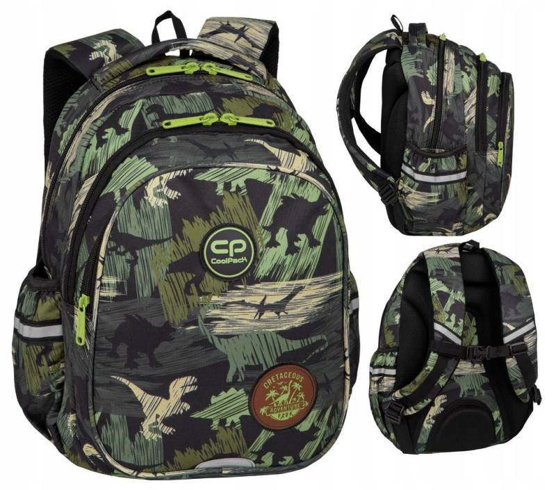 Festivalartikel Schulrucksack Coolpack Jerry Adventure Park Schulrucksack für Jungen, ergonomisch von Festivalartikel