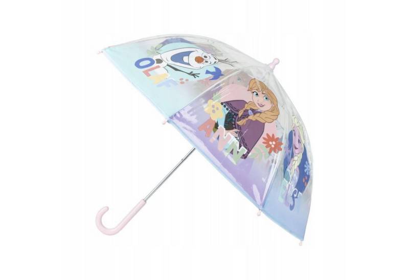 Festivalartikel Stockregenschirm Frozen Kinder Regenschirm Transparent – Elsa Anna Olaf Lizenz Cerda von Festivalartikel