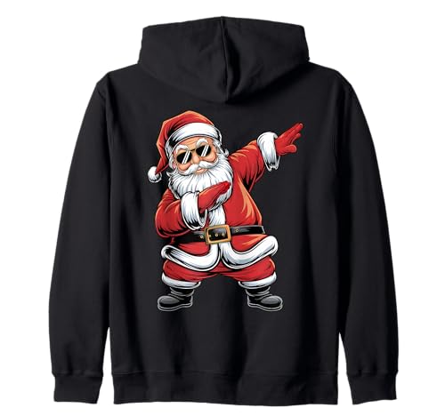 Dabbing Santa Claus Dance Design für Kinder und Erwachsene Kapuzenjacke von Festive Apparel for All Kids at Christmas Eve