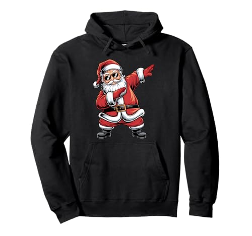 Dabbing Santa Claus Dance Design für Kinder und Erwachsene Pullover Hoodie von Festive Apparel for All Kids at Christmas Eve