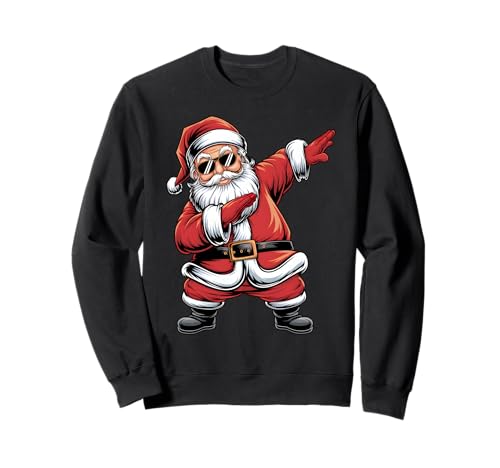Dabbing Santa Claus Dance Design für Kinder und Erwachsene Sweatshirt von Festive Apparel for All Kids at Christmas Eve