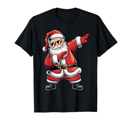 Dabbing Santa Claus Dance Design für Kinder und Erwachsene T-Shirt von Festive Apparel for All Kids at Christmas Eve