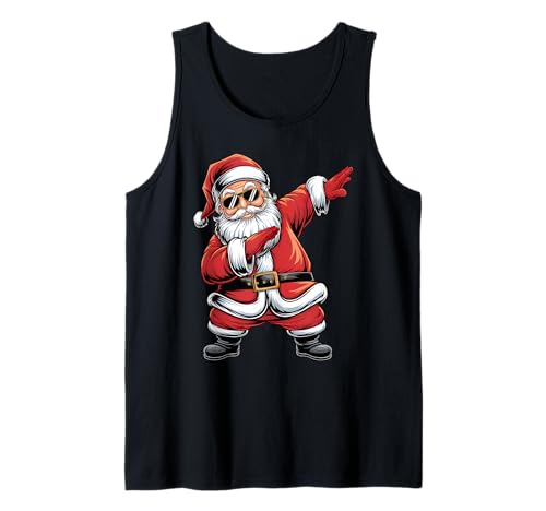 Dabbing Santa Claus Dance Design für Kinder und Erwachsene Tank Top von Festive Apparel for All Kids at Christmas Eve