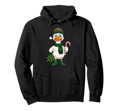 Weihnachtsgans-Outfit mit Zuckerstange für Kinder Pullover Hoodie Weihnachtsgans-Outfit mit Zuckerstange für Kinder Pullover Hoodie von Festive Goose Christmas Matching Outfits For Kids