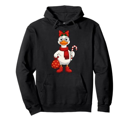 Weihnachtsgans-Outfit mit Zuckerstange für Kinder Pullover Hoodie Weihnachtsgans-Outfit mit Zuckerstange für Kinder Pullover Hoodie von Festive Goose Christmas Matching Outfits For Kids