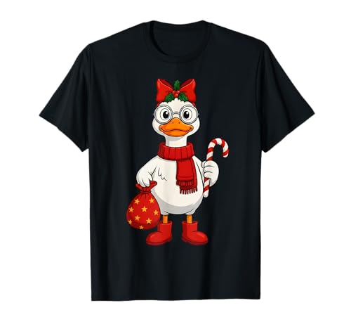 Weihnachtsgans-Outfit mit Zuckerstange für Kinder T-Shirt Weihnachtsgans-Outfit mit Zuckerstange für Kinder T-Shirt von Festive Goose Christmas Matching Outfits For Kids